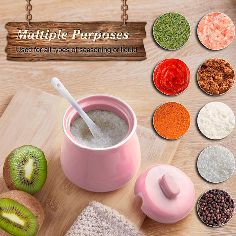 DAYYET pink sugar jar complements modern farmhouse decor and daily use.
