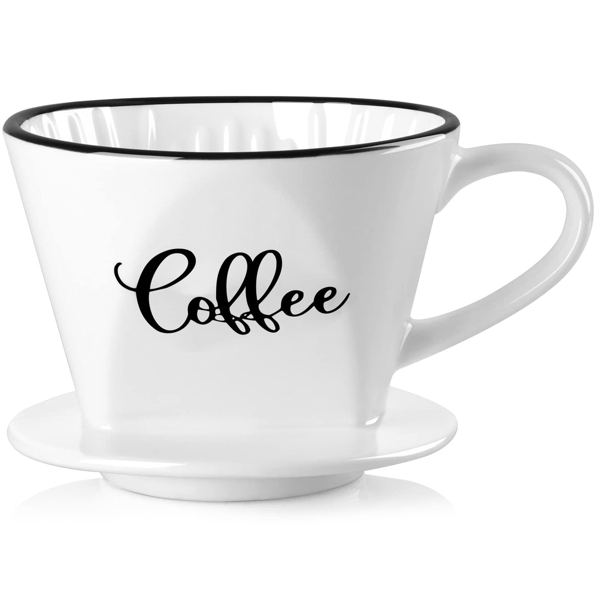 DAYYET ceramic pour-over dripper with three-hole bottom for even extraction