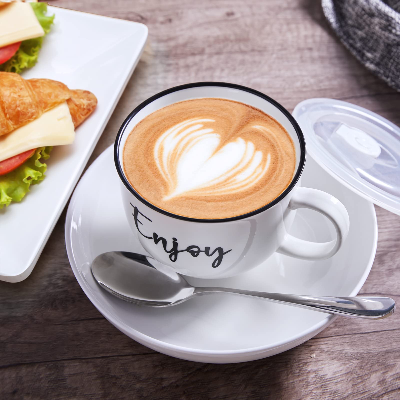 DAYYET country design mug enhances rustic or modern kitchen aesthetics.