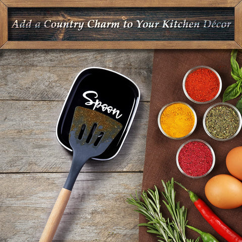 DAYYET spoon rest for stove top keeps drips off counters during cooking