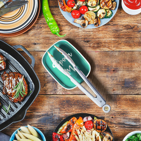 DAYYET teal kitchen decor accessory blends with modern rustic spaces.