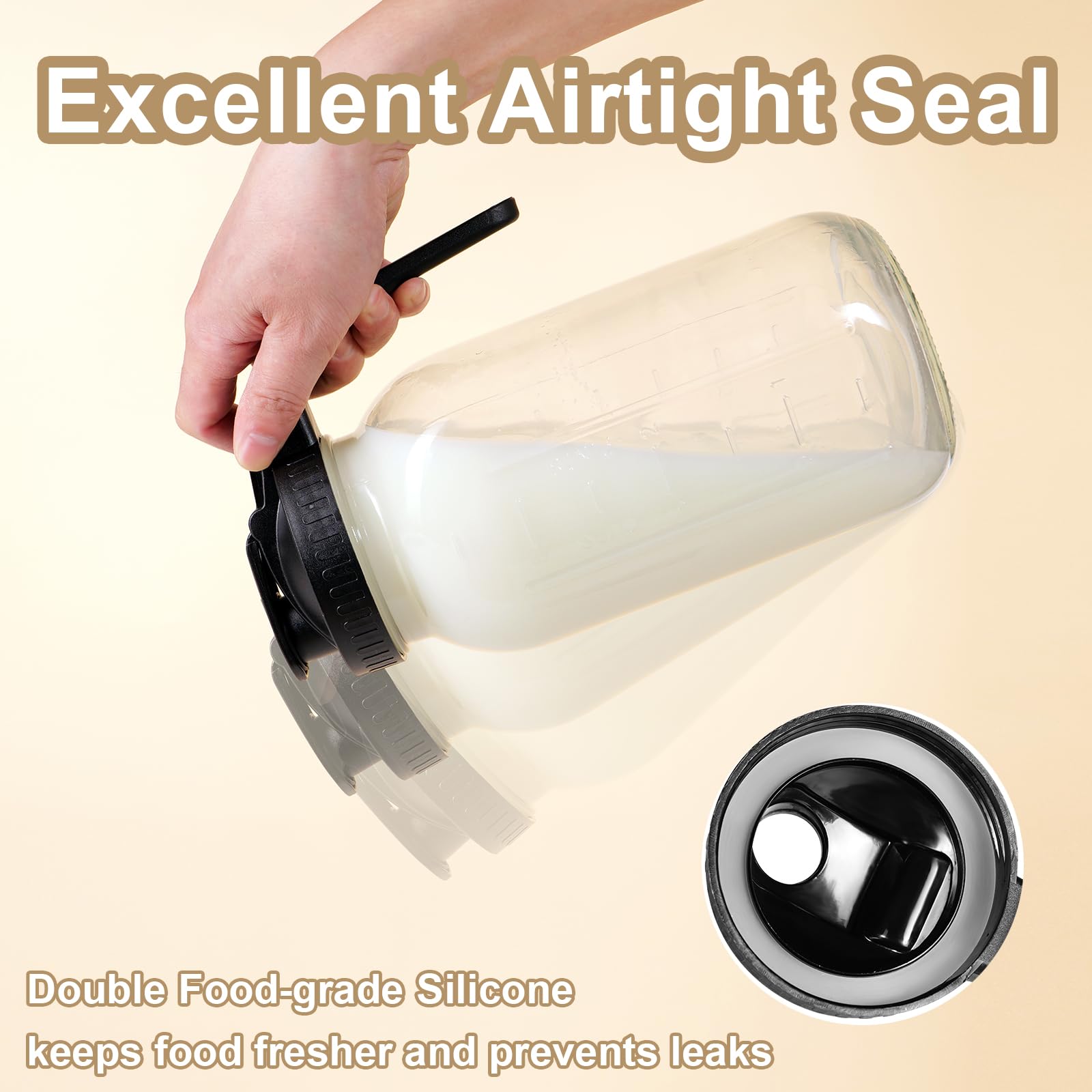 DAZHICN 64oz pitcher ideal for iced tea and cold beverages at home.