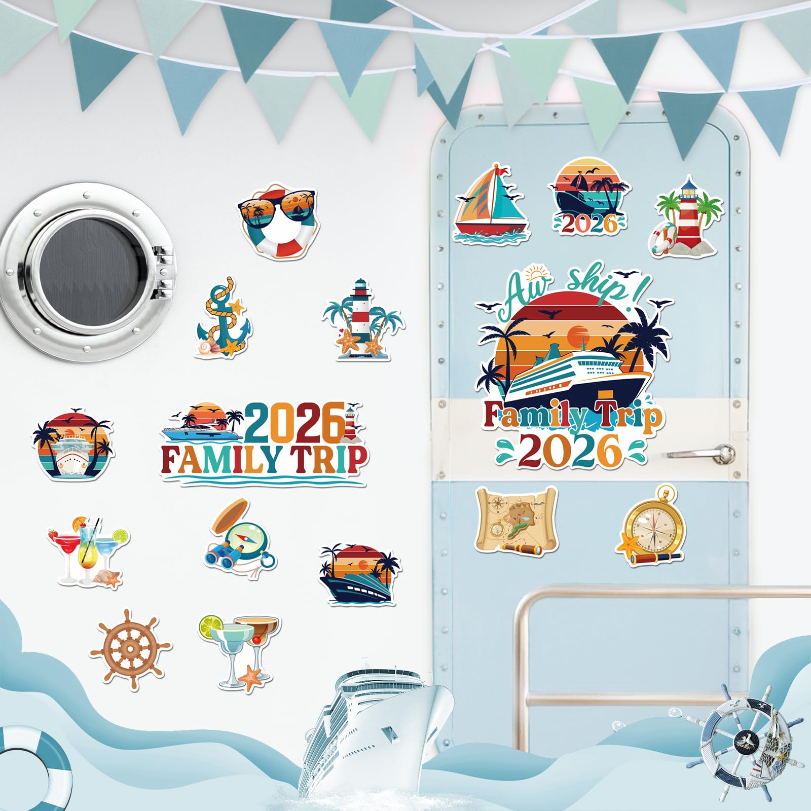 Dazoratix 2026 family trip magnets celebrate anniversary vibes on doors