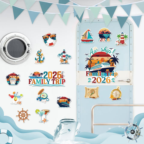 Dazoratix 2026 family trip magnets celebrate anniversary vibes on doors