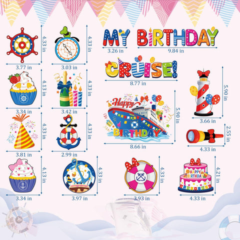 Dazoratix Birthday Cruise cupcake magnet adding whimsy to kitchen surfaces