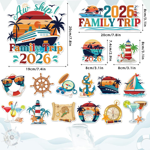 Dazoratix ship palm cocktails magnets add tropical mood to the cabin