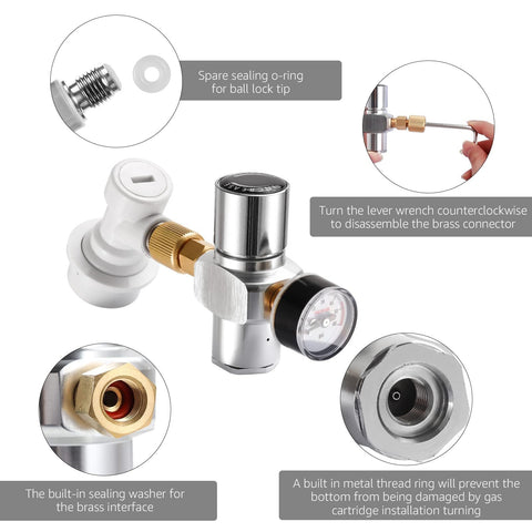 Dbgogo ball-lock connector seal demonstrates leak-resistant connection with O-ring.