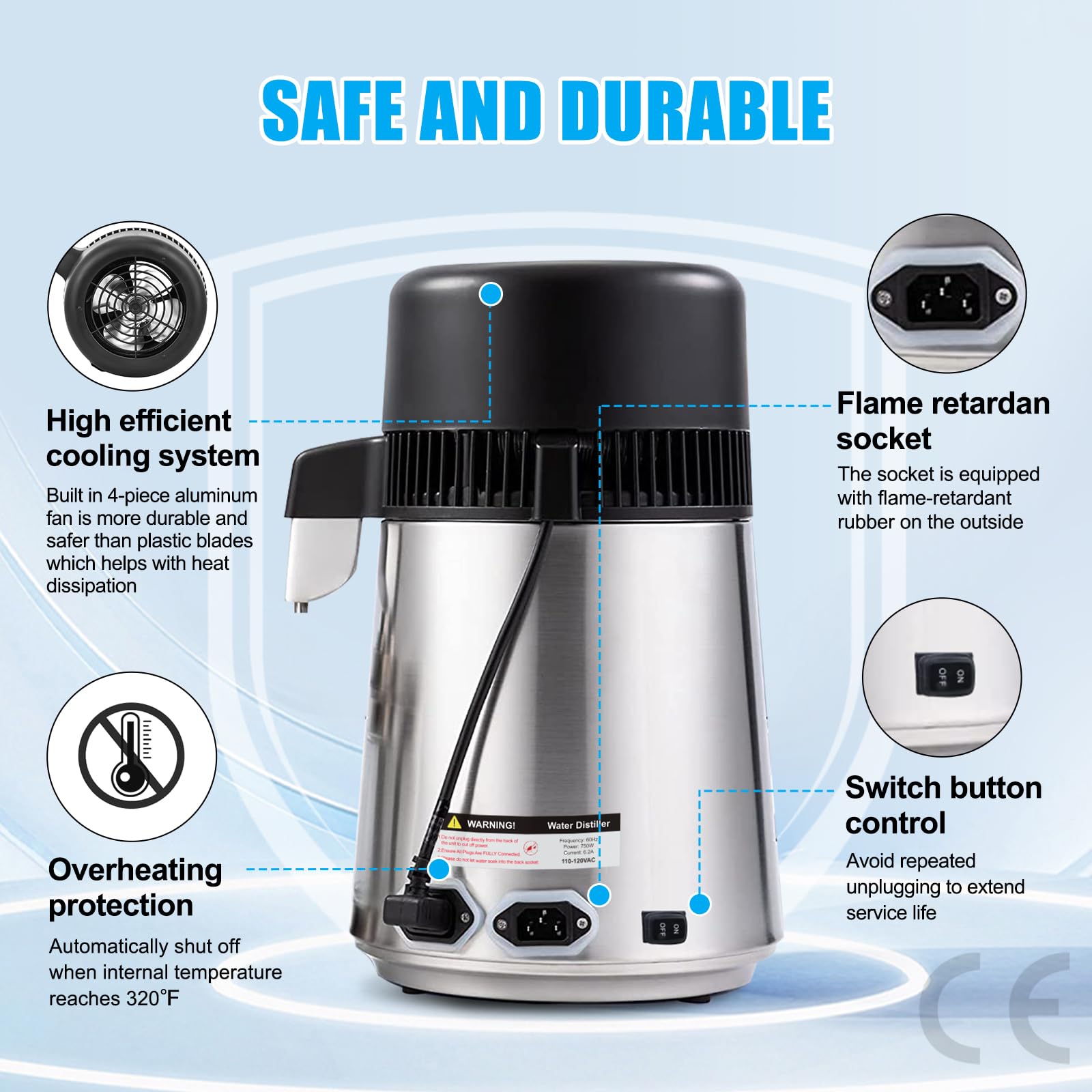 DC House distiller condensing coils detail for efficient distillation