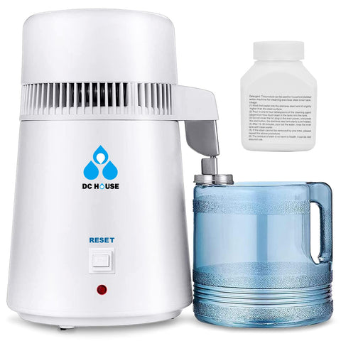 DC HOUSE water distiller boiling chamber enables quick, clean distillation at home.