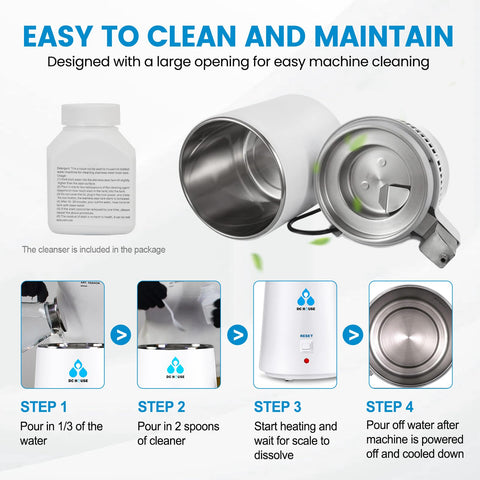 DC HOUSE large opening cleaning access helps maintain quality.