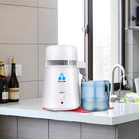 DC HOUSE purified water dispense supports clean hydration.