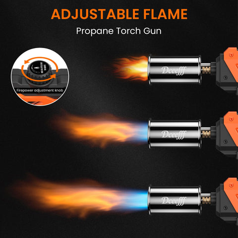 Dceefff adjustable flame control for precise heat in culinary and DIY tasks