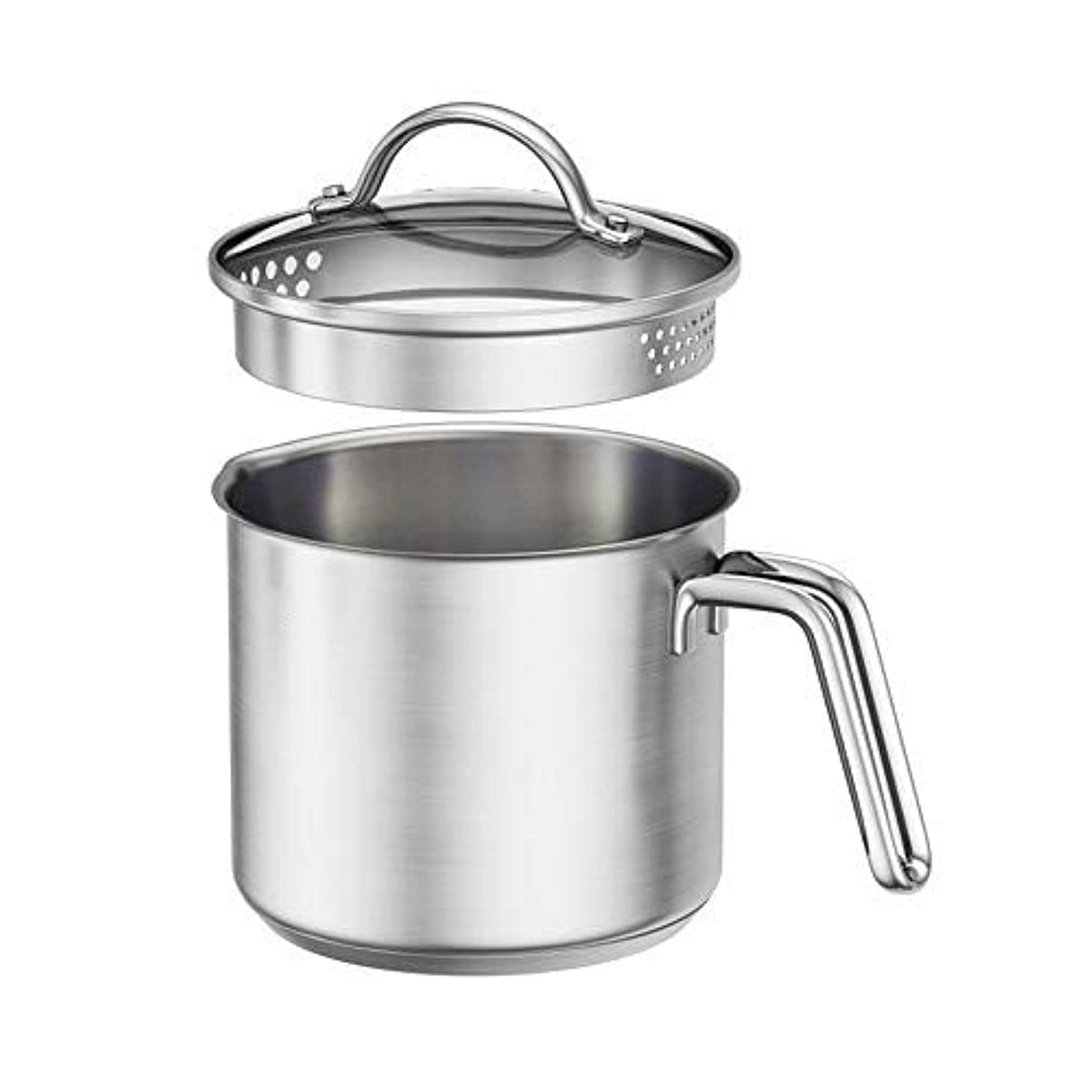 DCIGNA 1.5 qt saucepan with pour spout for easy pouring and draining sauces.