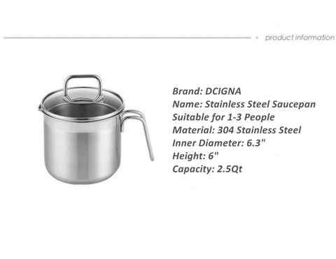 DCIGNA induction-ready pan with ergonomic handles for safe handling.