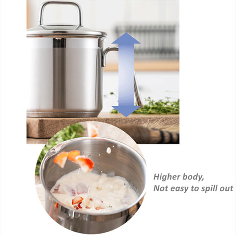 DCIGNA saucepan interior matte finish resists scratches during daily cooking.