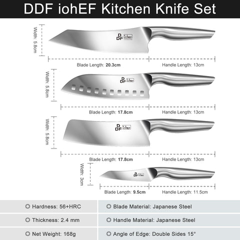 Ergonomic stainless steel handle detail for comfortable all-day prep