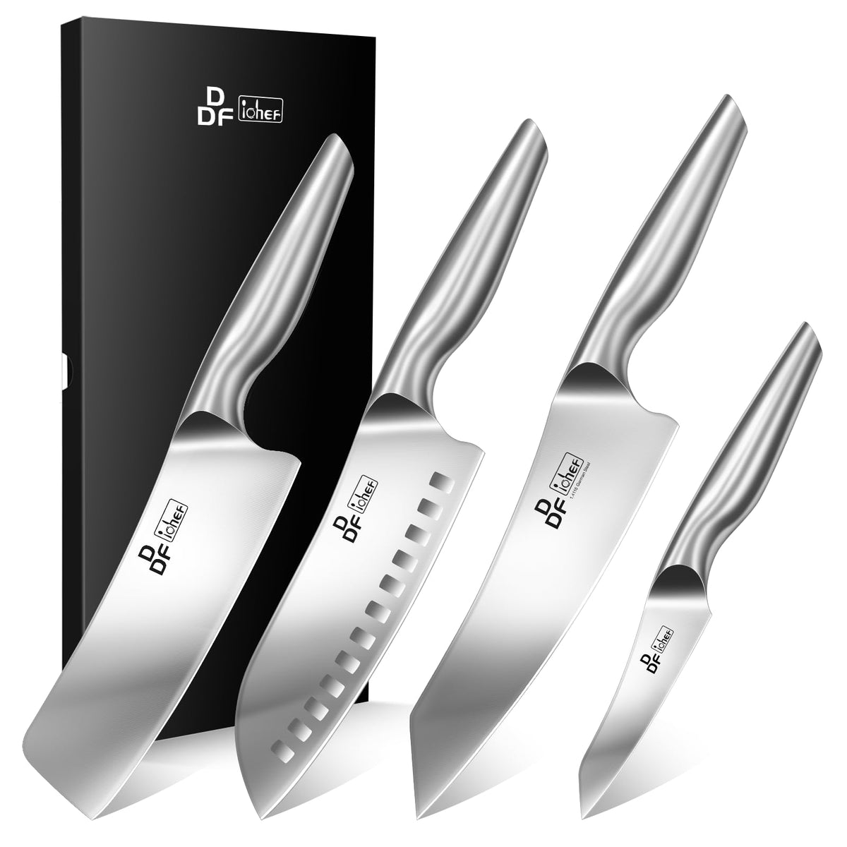 DDF iohEF kitchen knife set hero showing premium blade for precise slicing