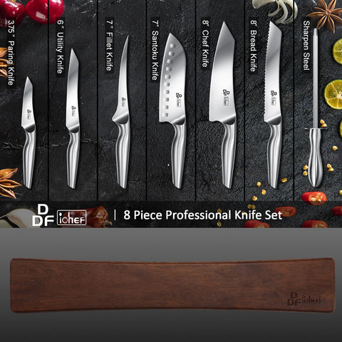 DDF iohEF 7-inch santoku for versatile mincing and dicing.