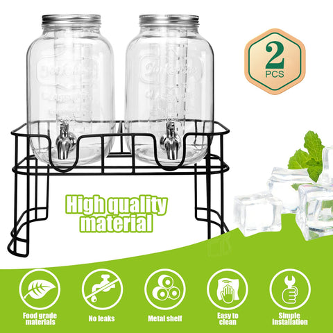 DD&HAPP glass dispenser lid cover adds sleek protection