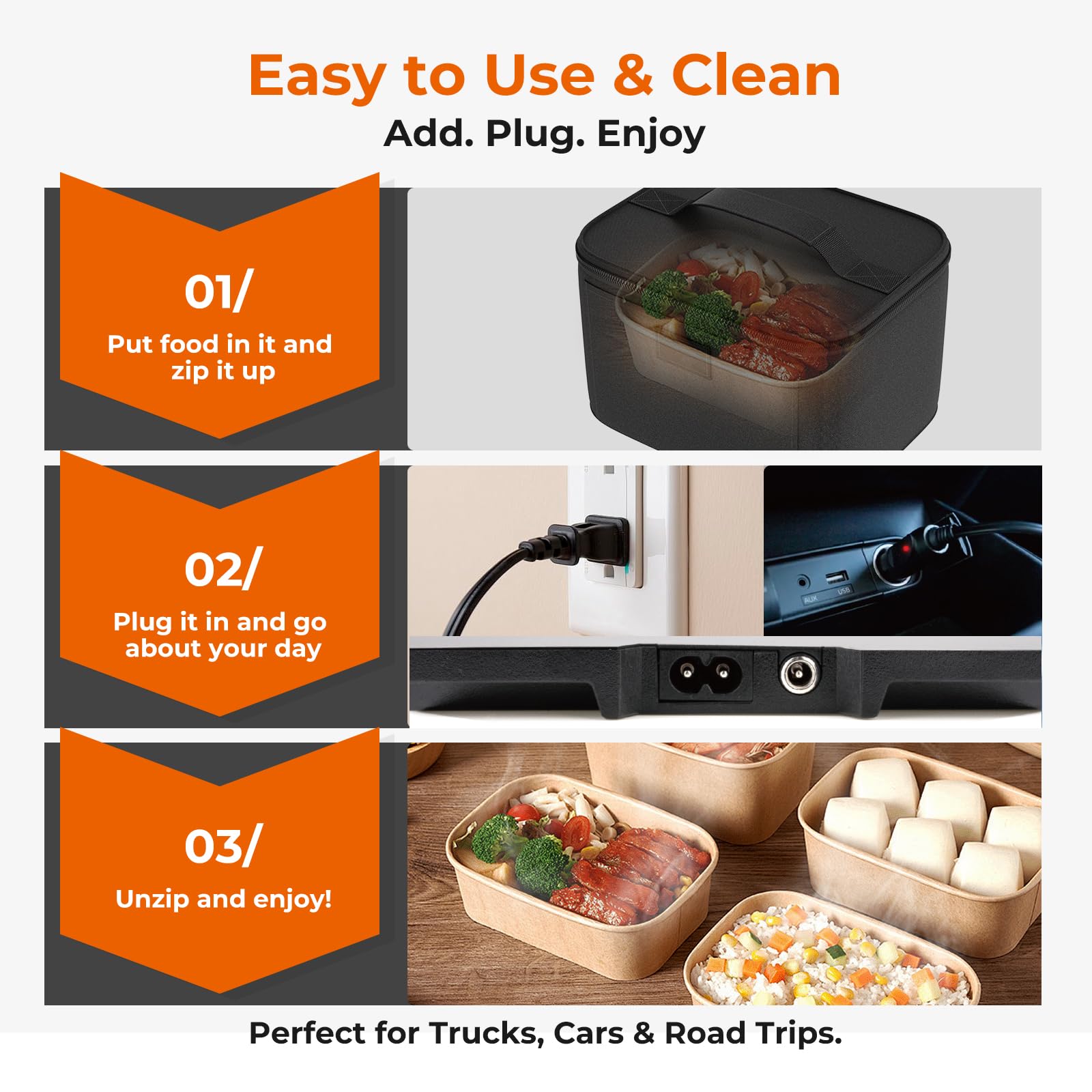 DDHTSAL electric lunch box safe to use and easy to wipe clean
