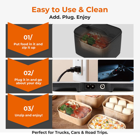 DDHTSAL electric lunch box safe to use and easy to wipe clean