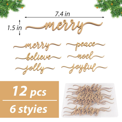 DDLP Joyful wood plate decor shines during holiday place settings.