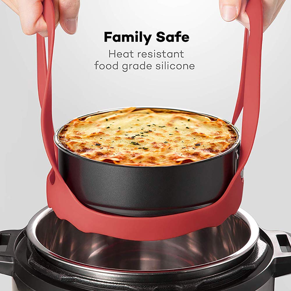 ddLUCK sling for pot-in-pot lifting keeps hands away from heat.