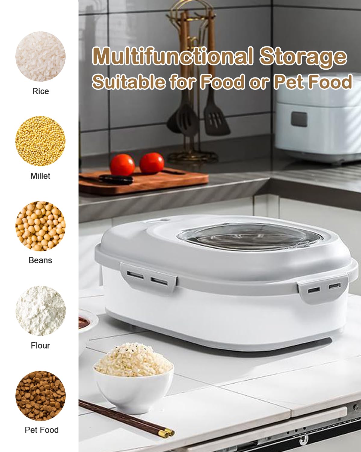 DDMOMMY included scoop and small containers for precise portioning.