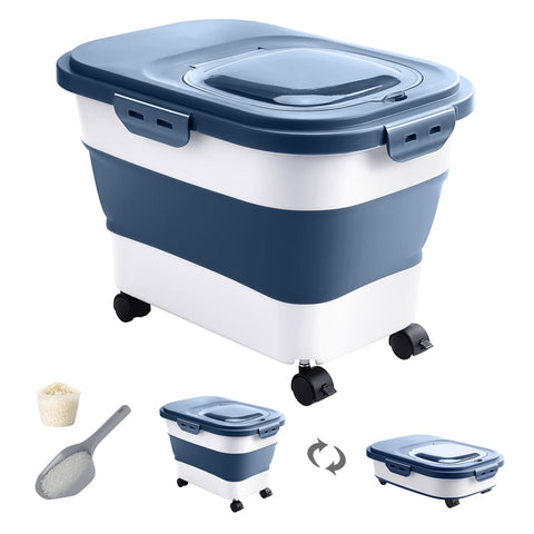 DDMOMMY rice storage container with lid preserves freshness and keeps dry ingredients organized.