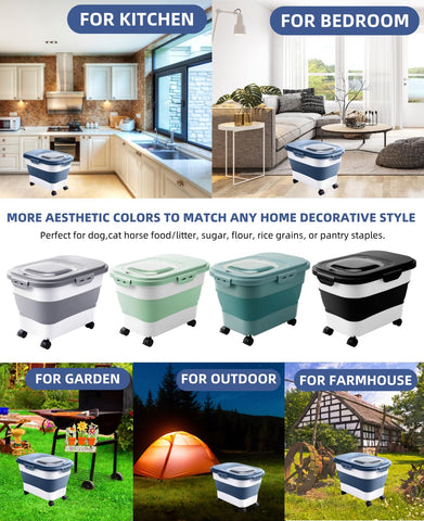 DDMOMMY versatile dry goods storage for rice, flour, and more.