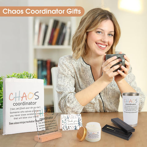 ddnzhe Chaos Coordinator acrylic sign brightens desks with personality and motivation