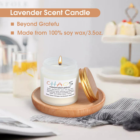 ddnzhe Chaos Coordinator candle creates a calming atmosphere after a demanding work session