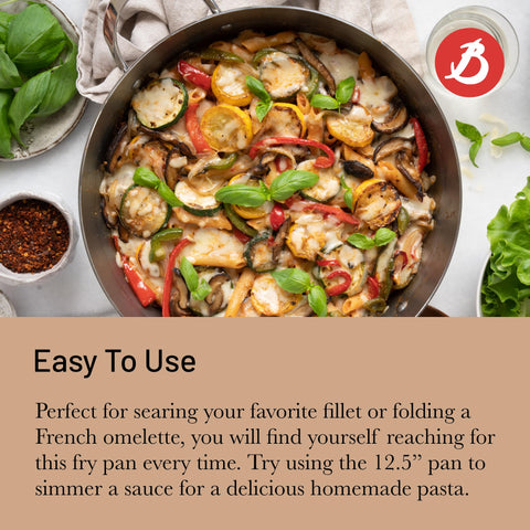 de Buyer Mineral B carbon steel fry pan naturally nonstick after seasoning