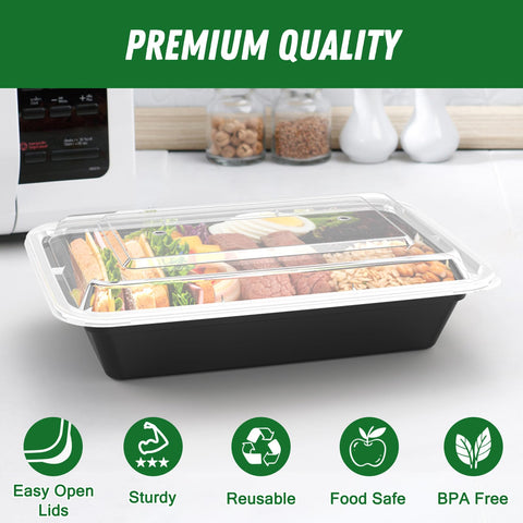 Dealusy 32 oz microwave and freezer safe container for versatile storage.