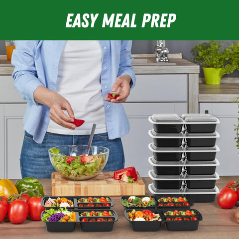 Dealusy freezer-safe meal prep containers preserve meals for longer storage.
