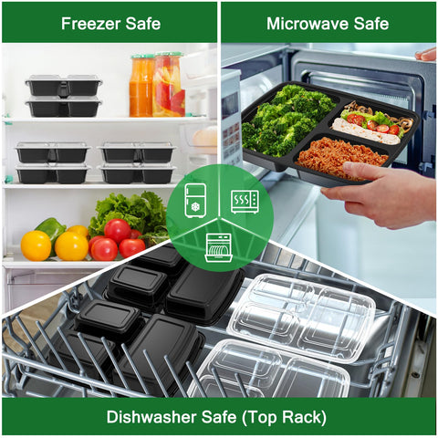 Dealusy microwave-safe container ready for reheating meals.