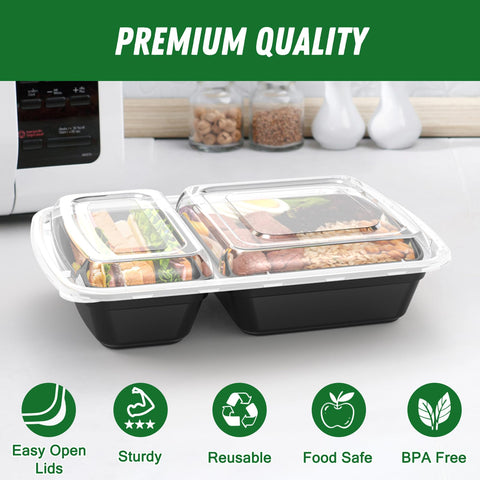 Dealusy microwave-safe container, safe reheating of meals.