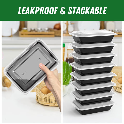 Dealusy top rack dishwasher safe container for quick cleanup.