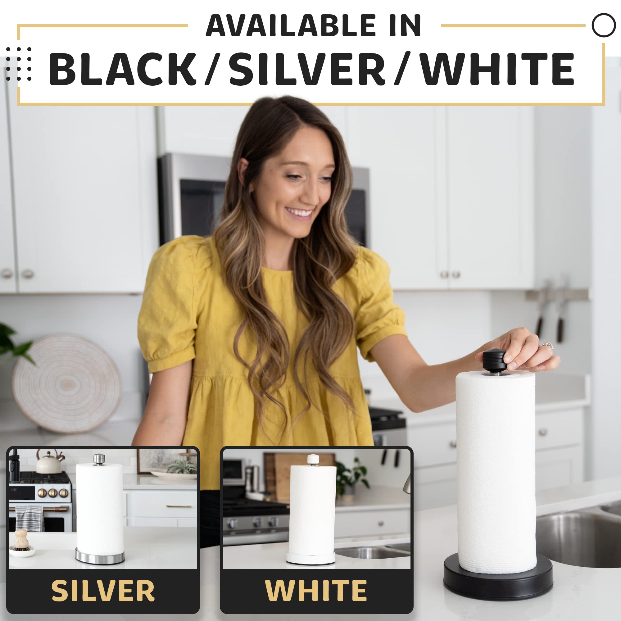 Dear Household modern silver finish complements contemporary home decor