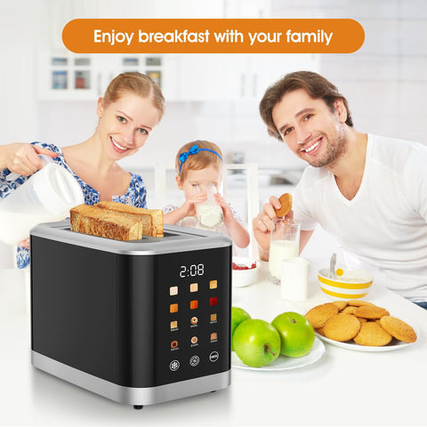 Dear Morning digital timer display shows remaining time for punctual breakfasts.