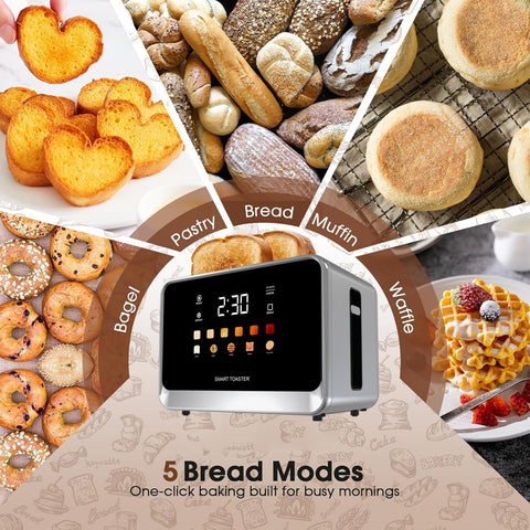 Dear Morning toaster stainless steel body for durable, modern kitchen appeal.