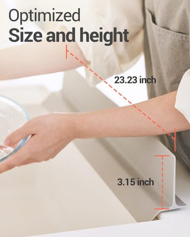 DEARCUS dishwashing in use demonstrates a splash-free kitchen.