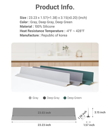 DEARCUS modern design suits contemporary kitchens and protects surfaces.