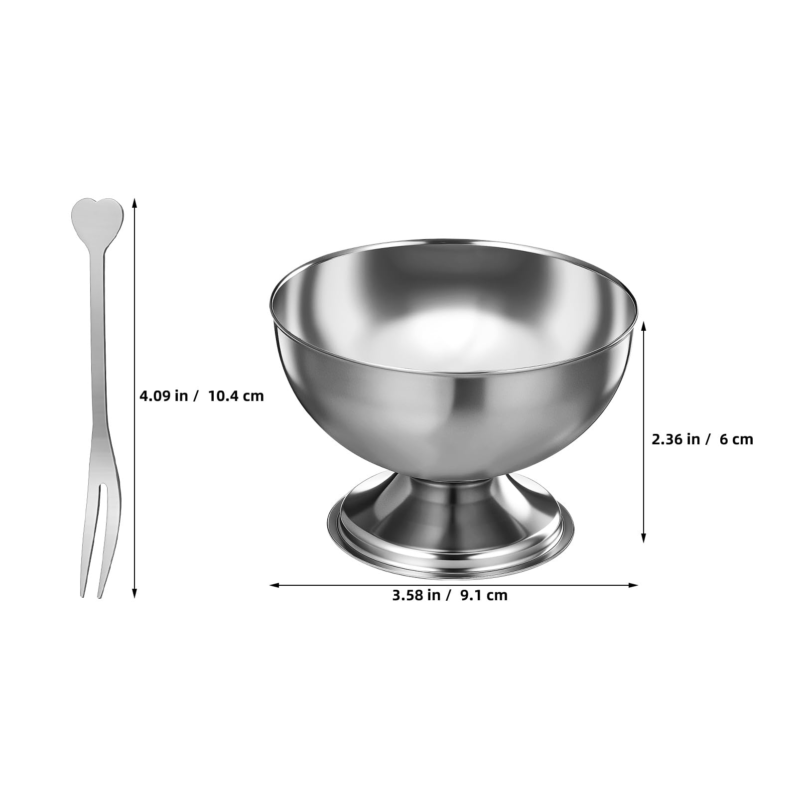 DEARMAMY gold footed pedestal bowls add elegant table decoration