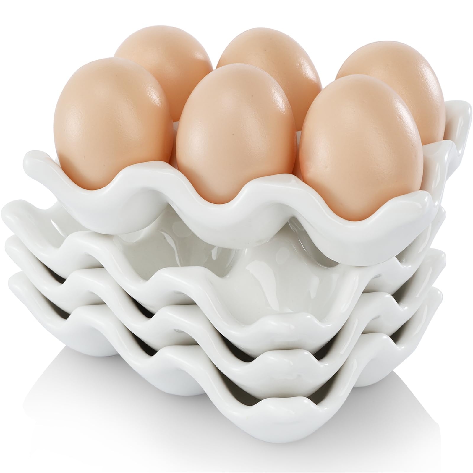 DEAYOU stacking egg tray design saves fridge space and reduces clutter.