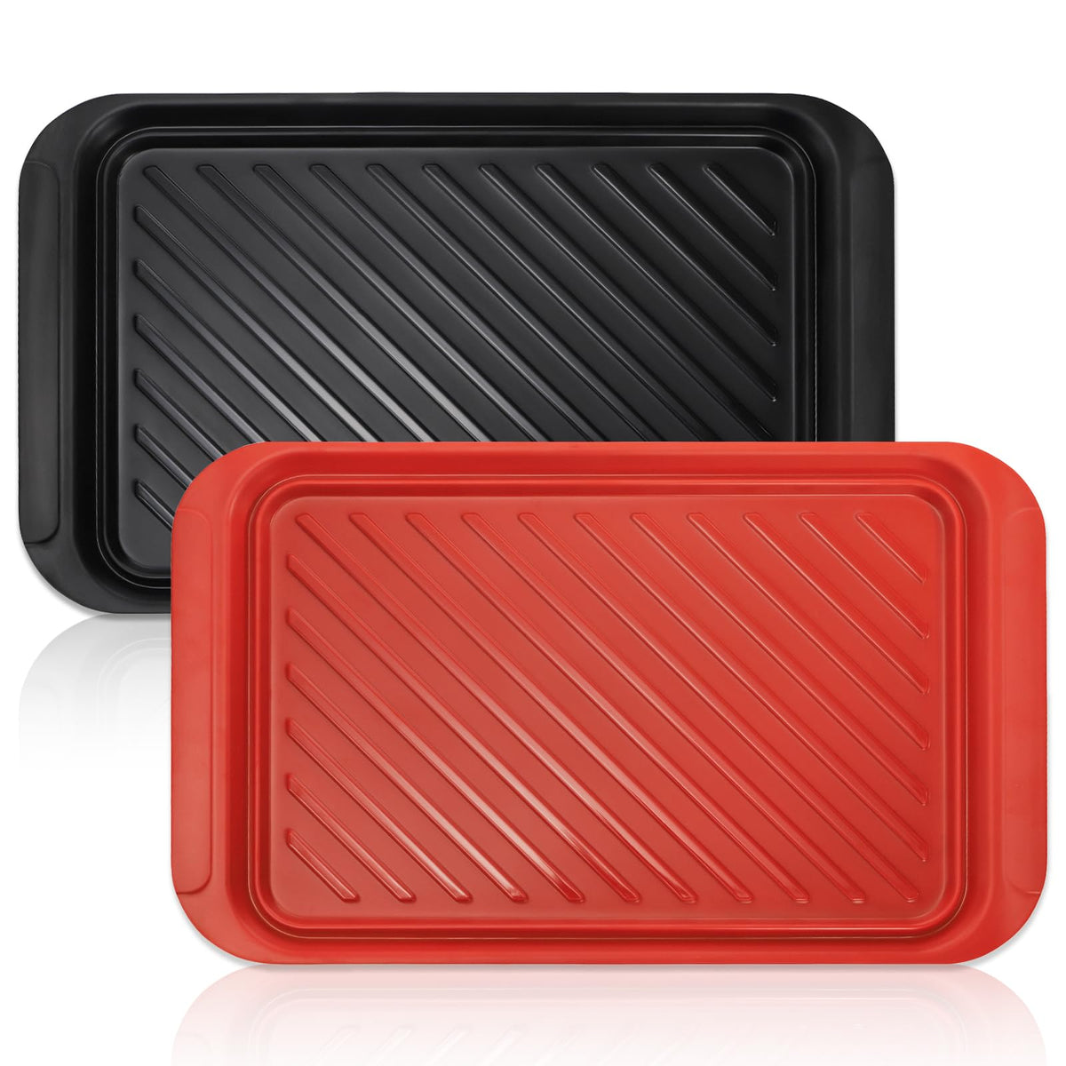 DEAYOU grilling tray red raw foods for safe prep and transport.