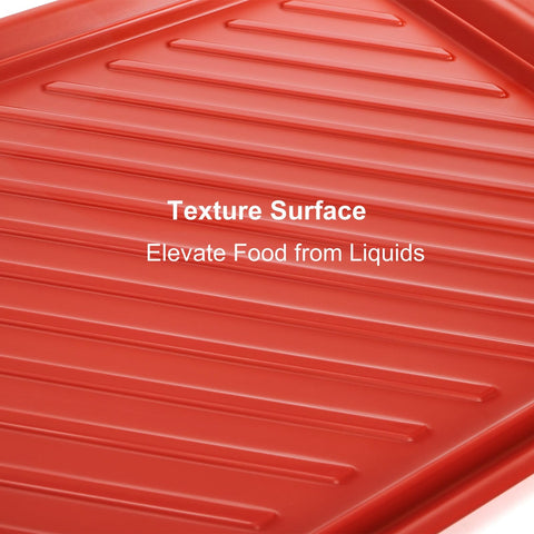 DEAYOU grilling tray textured surface prevents sliding during prep.