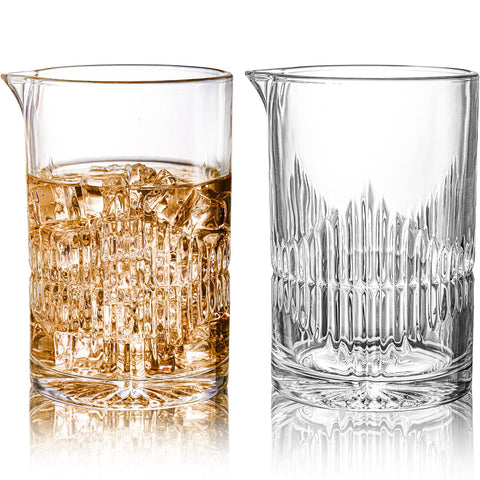 DEAYOU seamless design stirring glass offers a comfortable grip and minimal spills