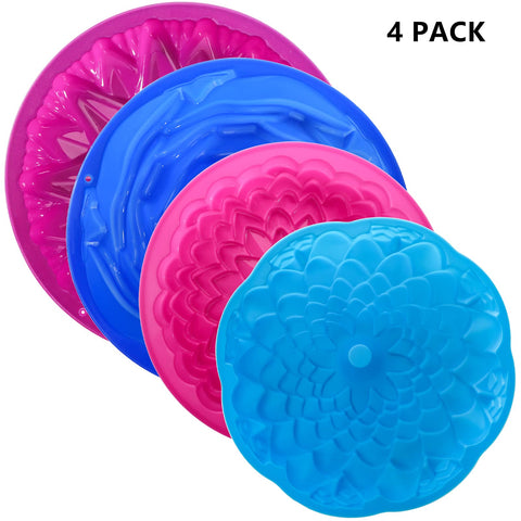 DEAYOU sunflower pattern round mold for decorative treats
