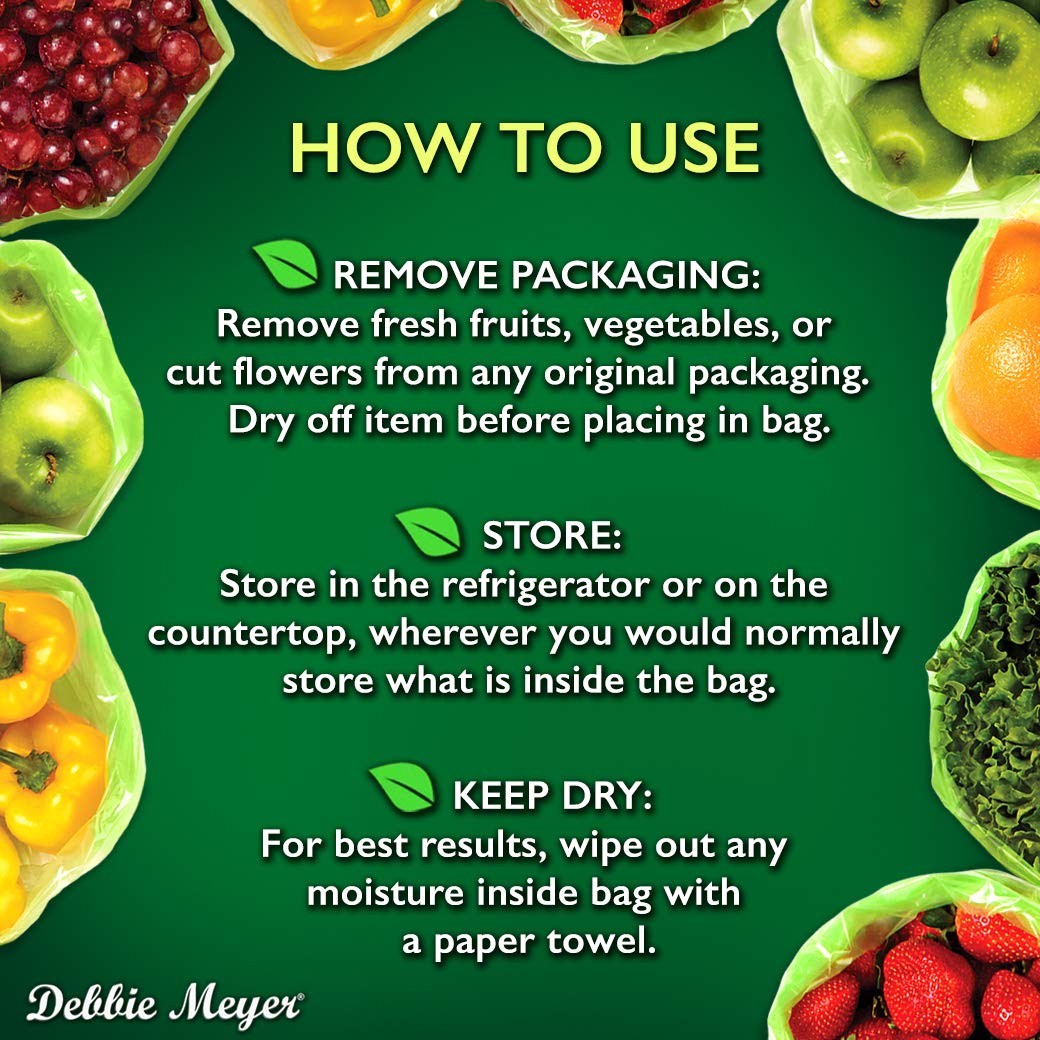 Debbie Meyer GreenBags 20-pack made in USA for BPA-free storage